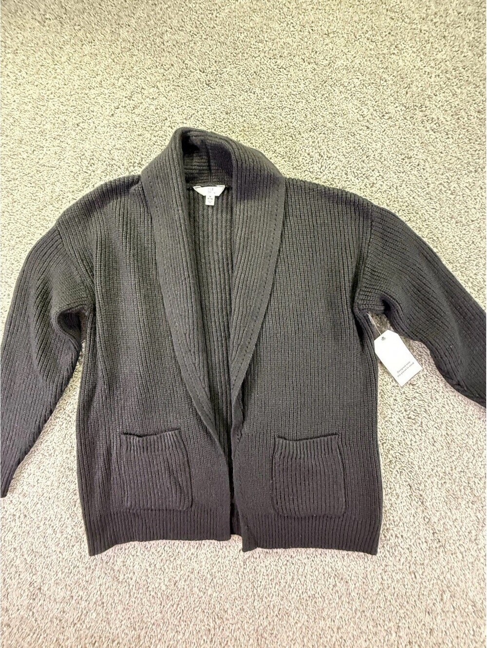 NWT Time And Tru Women’s Black Cardigan Sweater Size Medium